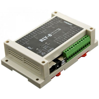 8 kanálový reléový regulátor IoT Ethernet (podporuje PoE a RS485)