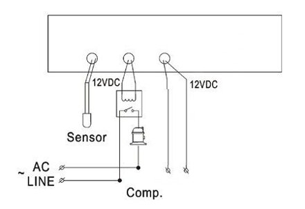 SF-731 12V/30A - Elektronický (regulátor) termostat pro chlazení