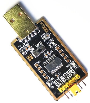 Převodník USB na UART TTL - FTDI FT232R čip