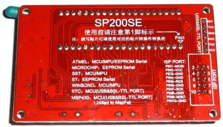 SP200S/SP200SE USB PIC programátor pro ATMEL/MICROCHIP/SST/ST/WINBOND