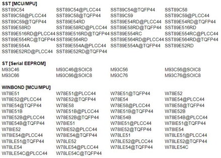 SP200S/SP200SE USB PIC programátor pro ATMEL/MICROCHIP/SST/ST/WINBOND