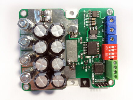 Regulátor otáček pro stejnosměrné DC motory - PWM 10V-50V 50A PCB