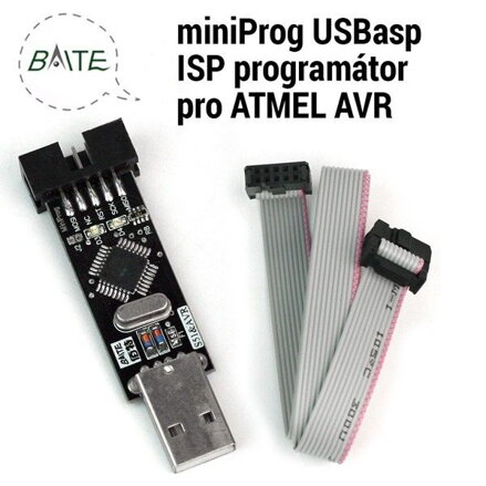S51-ASP miniProg USBasp ISP programátor pro ATMEL AVR ATMega s čipem ATmega8