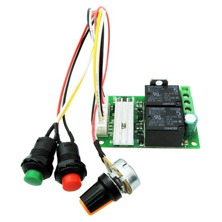 Obousměrný regulátor otáček pro stejnosměrné motory - PWM DC 6V-28V 3A