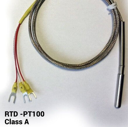 RTD PT100 Teplotní čidlo, tube a kovovým opředením