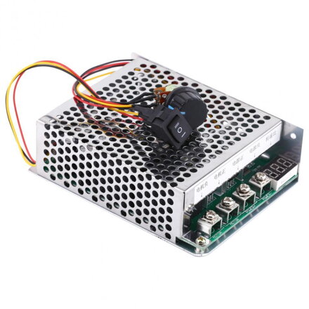 Obousměrný regulátor otáček pro stejnosměrné motory - PWM DC 10V-55V 60A box