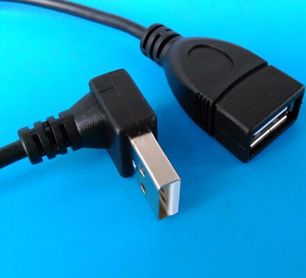 USB USB 2.0 prodlužovací kabel typ A-A M ve tvaru L/F 2