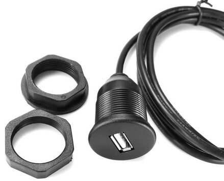 USB A prodlužovací kabel zásuvka s protiprachovém krytu 50cm