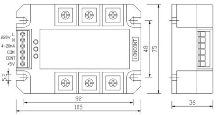Třífázový solid state AC regulátor napětí