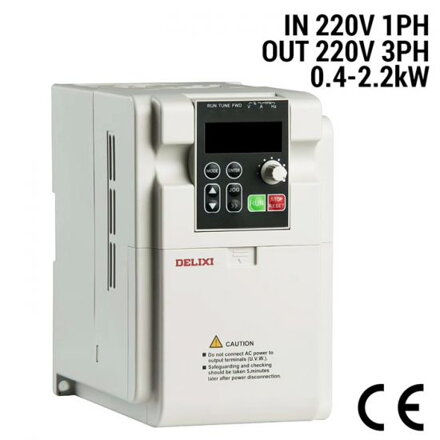 Frekvenční měnič EM60-S2, 1F, 220V