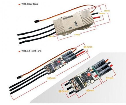 Regulátor VESC BLDC SUPERFOC6.8 50A ESC