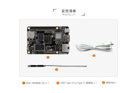 ROC-RK3308-CC 256M/8GB