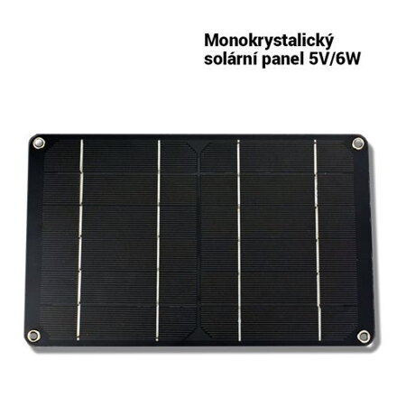 Monokrystalický solární panel 5V/6W USB