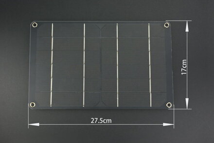 Monokrystalický solární panel 5V/6W USB