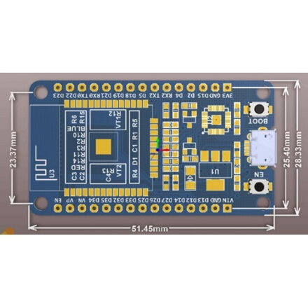 ESP-WROOM-32 ESP32 ESP-32S 2.4GHz vývojářská deska s WiFi а BT