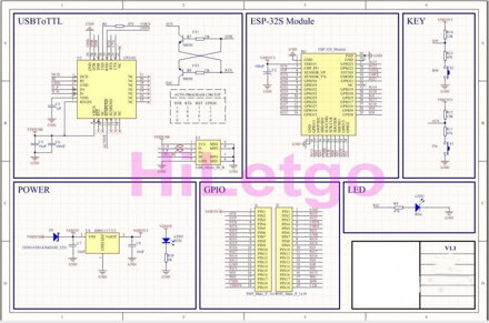 ESP-WROOM-32 ESP32 ESP-32S 2.4GHz vývojářská deska s WiFi а BT