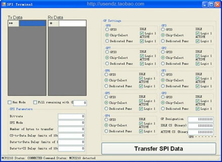 Převodník USB na SPI master HID UTS2210