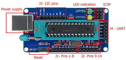 UNO R3 DIY modul ATmega328P UNO bootloader pro Arduino UNO R3