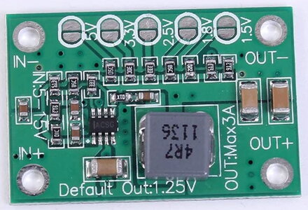 CA-1235 step-down modul napájení 5-16V na 1.25V-5V 3A