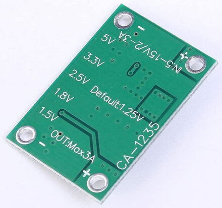 CA-1235 step-down modul napájení 5-16V na 1.25V-5V 3A