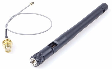 WiFi 2.4GHz 3dbi anténa + 20cm kabel sada