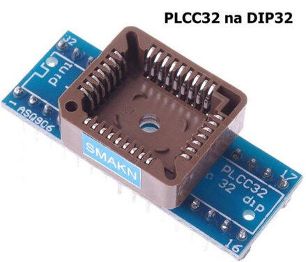 Testovací patice SMD 24pin PLCC28 na DIP24