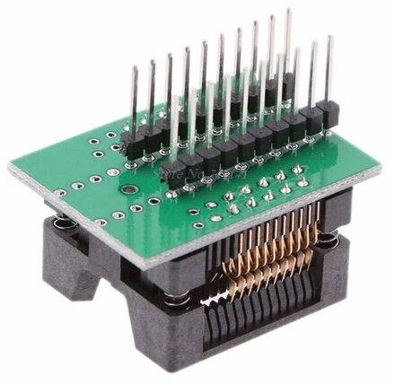 Testovací patice SMD 28pin SOP28 na DIP28 OTS-28-1.27-04