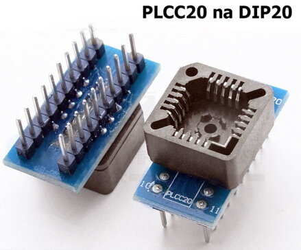 Testovací patice SMD 20pin PLCC20 na DIP20