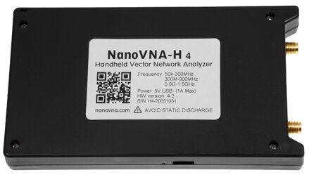 NanoVNA-H 4: 10kHz-1500MHz přenosný vektorový síťový analyzátor - sada 6ks