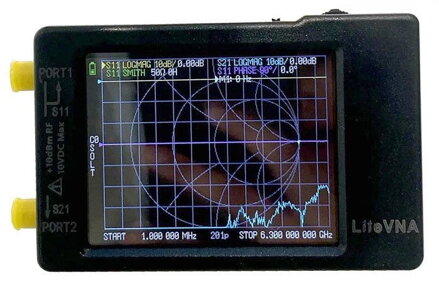 LiteVNA 6GHz přenosný vektorový síťový analyzátor