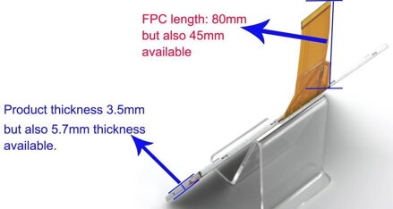 7" palcový TFT LCD displej 800x480 50pin