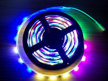 LED páska 2812FX60-5V WS2812 SMD 5050 5m 60ks/m 14.4W/m IP20
