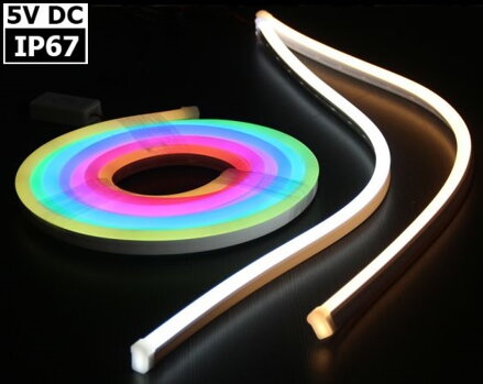 RGB LED páska SMD 5050, 5m, 60ks/m, 24V, 12W/m, 10mm