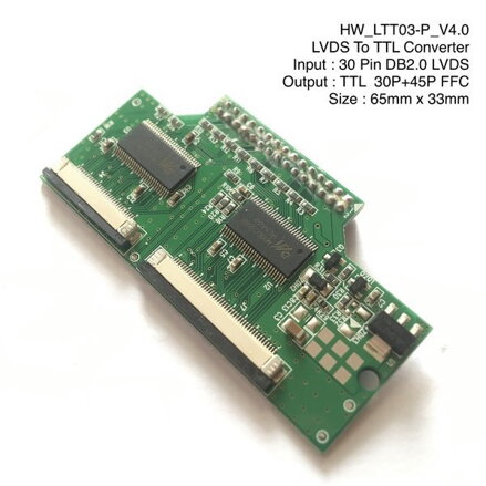 TT03_P_V5 LVDS do TTL univerzální deska adaptér