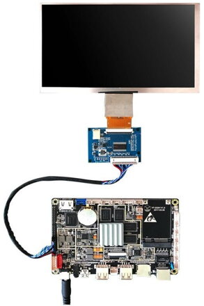 PCB800181 LVDS DF14-20P do TTL 50pin deska adaptér