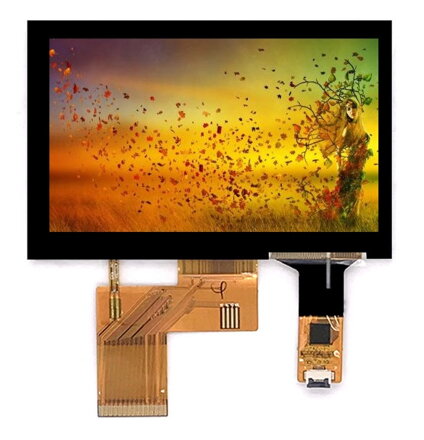 4.3" palcový TFT LCD displej 480x272 CT 40pin