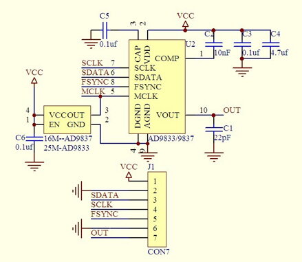 GY-9833 AD9833 generátor signálu DDS modul