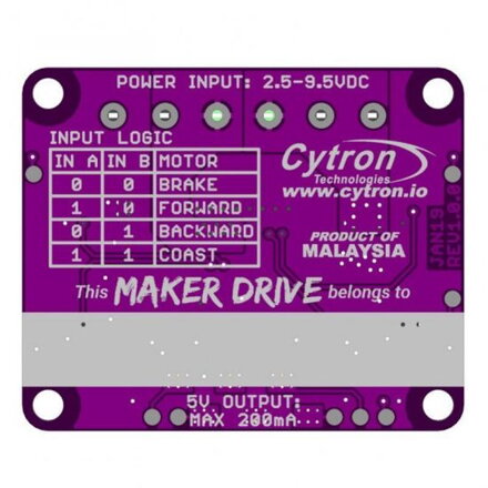 Cytron Maker Drive “H-Bridge” pro začátečníky