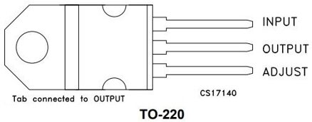 LM317T TO220 Stabilizátor napětí nastavitelný China-neoriginální