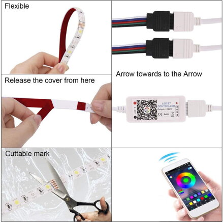 R2130-RGB-EN WiFi sada RGB LED pásku 5m 5050SMD