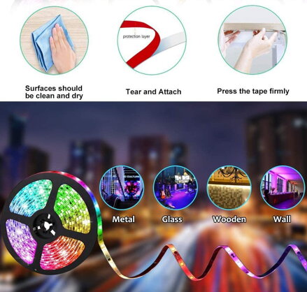 R2130-RGB-EN WiFi sada RGB LED pásku 5m 5050SMD