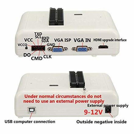 RT809H EMMC-NAND FLASH univerzální programátor, sada s 12 adaptéry