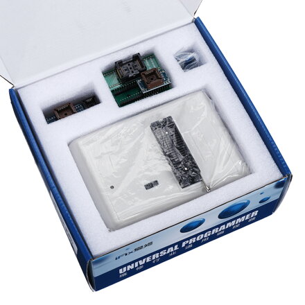 RT809H EMMC-NAND FLASH univerzální programátor, sada s 12 adaptéry
