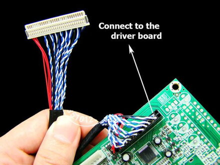 FIX-30pin 2ch 8bit LVDS Cable 250mm