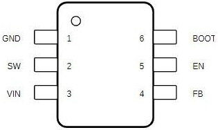 SOT-23 4.5-V-28-V Input, 3-A Output, Regulátory spínacího napětí