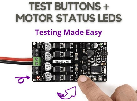 MDDRC10 10Amp 7V-30V DC Motor Driver for R/C 2CH