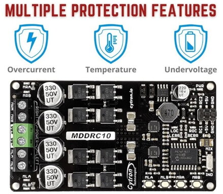 MDDRC10 10Amp 7V-30V DC Motor Driver for R/C 2CH