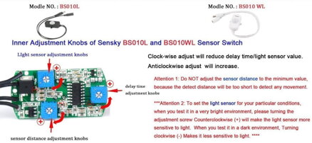 BS010 infračervený snímač pohybu PIR 12V