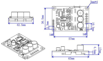 JYQD-V6.3E2 BLDC ovladač motorů PWM 12V-36V