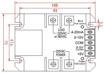 S-DTY jednofázový AC regulátor napětí 220/380VAC